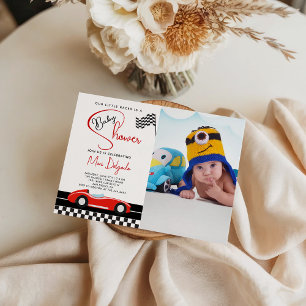 Invitation Fête de naissance de bébé garçon sur le thème des