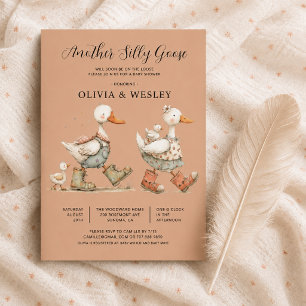 Invitation Fête de naissance de Bébé Silly Goose 2