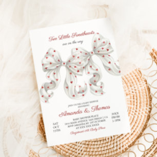 Invitation Fête de naissance de jumeaux pour la Saint-Valenti