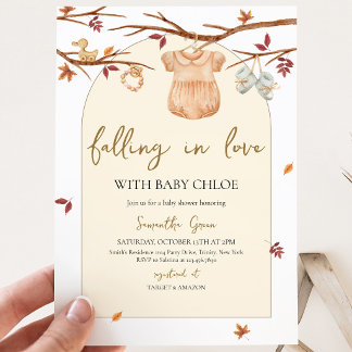 Invitation Fête de naissance de la petite citrouille en amour