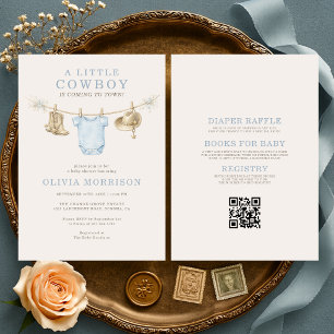 Invitation Fête de naissance de petit cow-boy Ranch Rodéo Tou