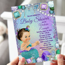 Fête de naissance de sirène brune Jewel Sirène