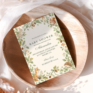 Invitation Fête de naissance des amis de la forêt