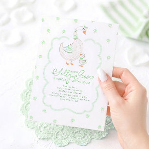 Invitation Fête de naissance élégante et neutre de genre pour