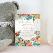 Fête de naissance Fille Fleurs Animaux Amoureux