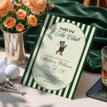 Fête de naissance "NOUVEAU AU CLUB" de Golf