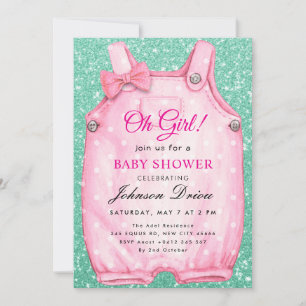 Invitation Fête de Naissance Oh Girl – Thème Vêtements pour E