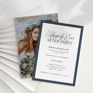 Invitation Fête de Navy Happily Ever After, Réception de Mari