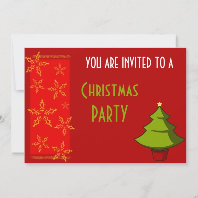 Invitation Fête de Noël (Devant)