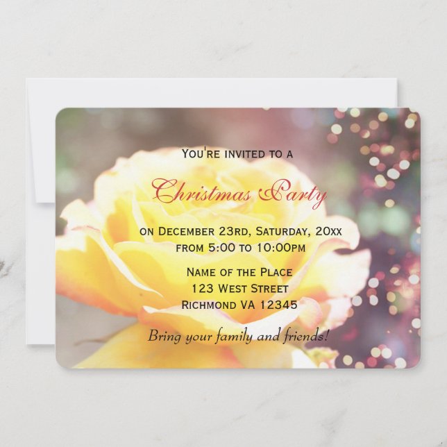 Invitation fête de Noël (Devant)