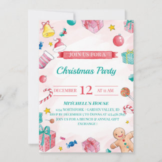 Invitation fête de noël