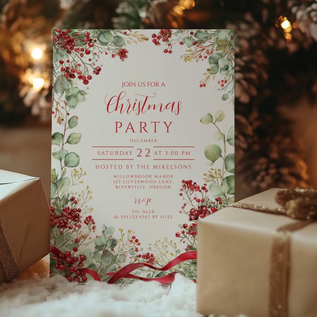 Invitation Fête de Noël (Créateur téléchargé)