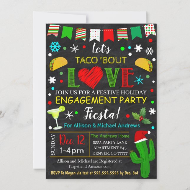 Invitation Fête de Noël (Devant)
