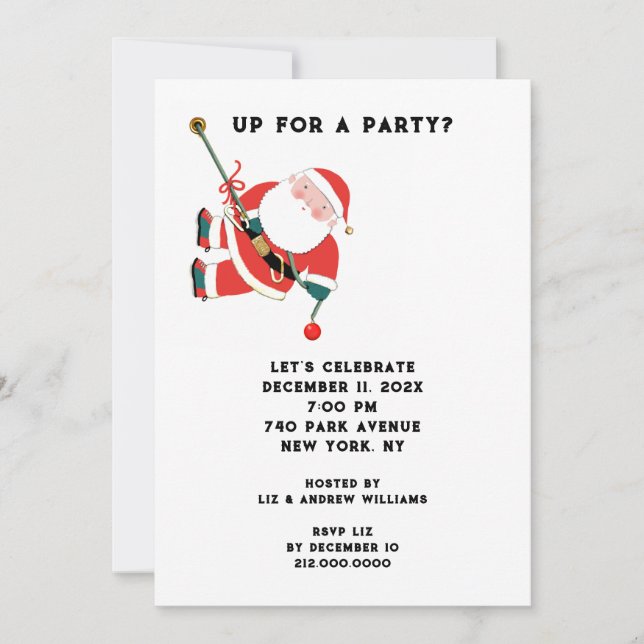 Invitation Fête de Noël (Devant)