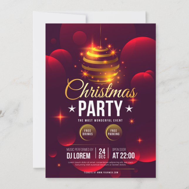 Invitation fête de noël (Devant)