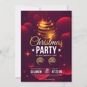 Invitation fête de noël