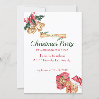Invitation fête de noël