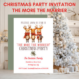 Invitation Fête de Noël à la maison Plus on est de fous, plus