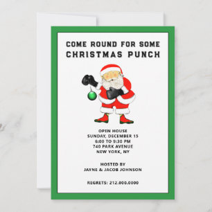 Invitation Fête de Noël amusante