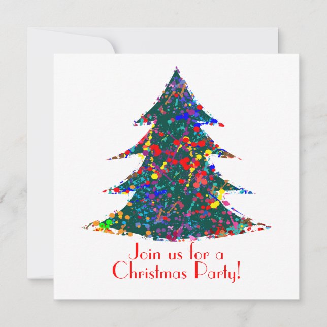 Invitation Fête de Noël, Art Artistique (Devant)