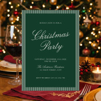 Fête de Noël aux élégantes bandes vertes