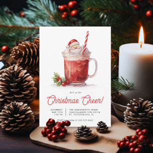 Invitation Fête de Noël Cheer Père Noël