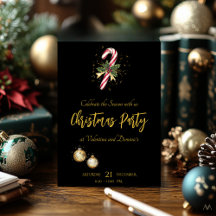 Fête de Noël chic avec Canne de Bonbon sur fond no