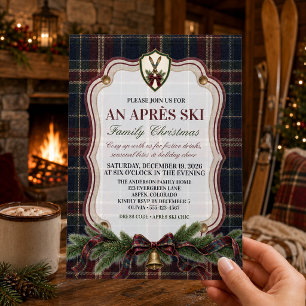 Invitation Fête de Noël de famille Prépa Après-Ski