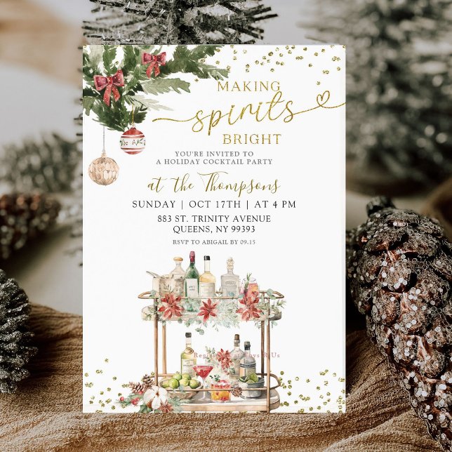 Invitation Fête de Noël de Fêtes de Noël (Créateur téléchargé)