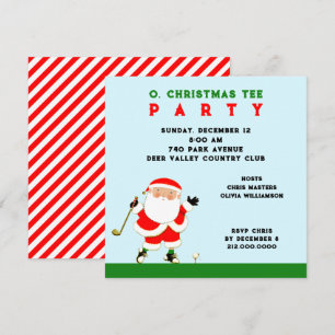 Invitation Fête de Noël de golf