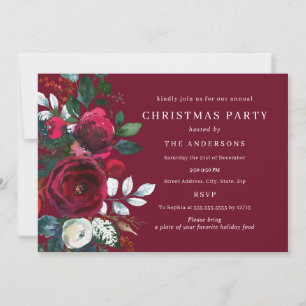Invitation Fête de Noël de la Bourgogne Winter Foliing