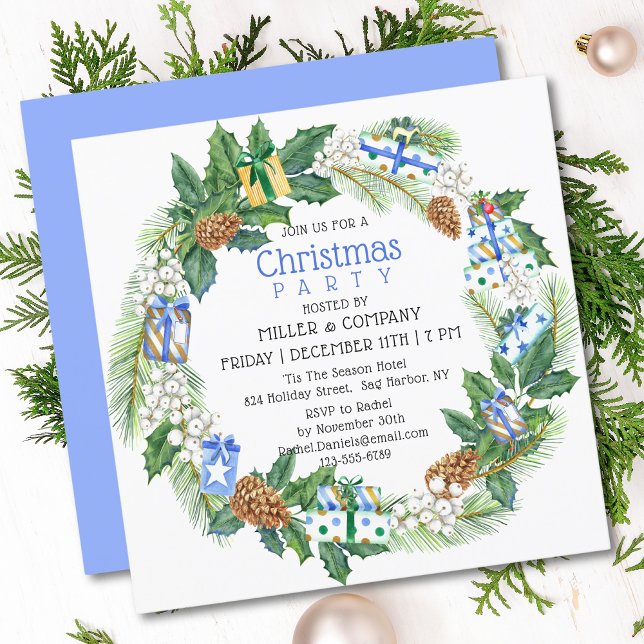 Invitation Fête de Noël de Noël de l'entreprise (Créateur téléchargé)