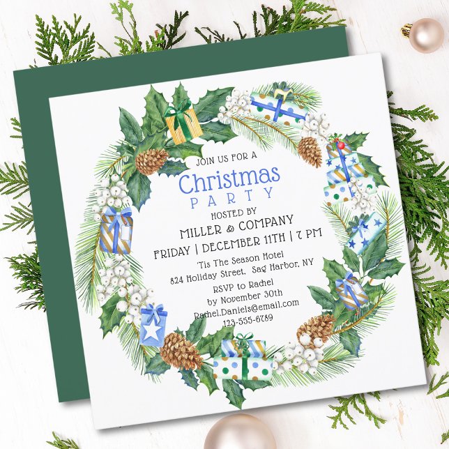 Invitation Fête de Noël de Noël de l'entreprise (Créateur téléchargé)