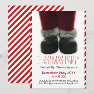Invitation Fête de Noël de Santa