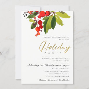 INVITATION FÊTE DE NOËL D'ENTREPRISE BERRY CORPORATE GREEN RE