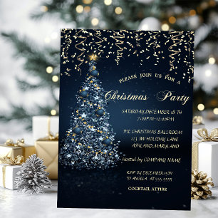 Invitation Fête de Noël d'entreprise de la société Gold Blue