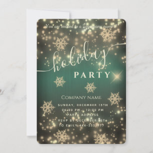 Invitation Fête de Noël d'entreprise luxueuse Invi