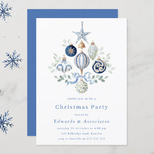Invitation Fête de Noël d'entreprise moderne de la Royal Navy