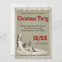 Fête de Noël déplaisant Snowman personnalisable