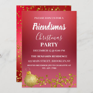 Invitation Fête de Noël des amis