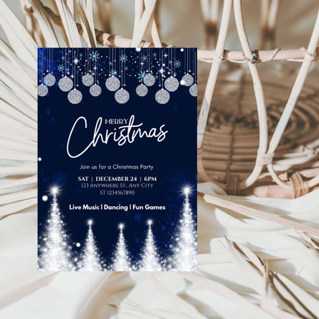 Invitation Fête de Noël des arbres (Créateur téléchargé)
