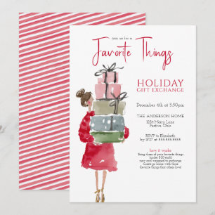 Invitation Fête de Noël des Choses Préférées