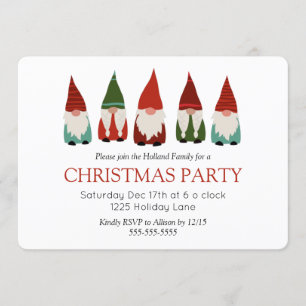 Invitation Fête de Noël des Gnomes