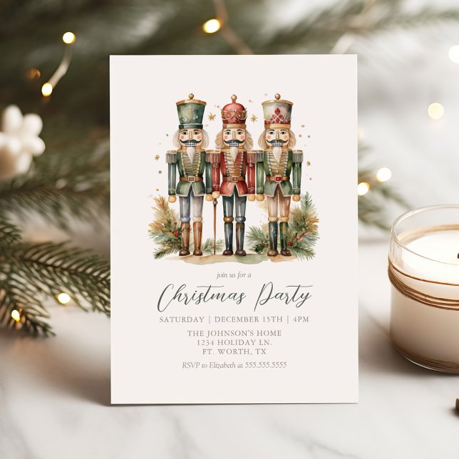 Invitation Fête de Noël des Noirs vintages (Créateur téléchargé)