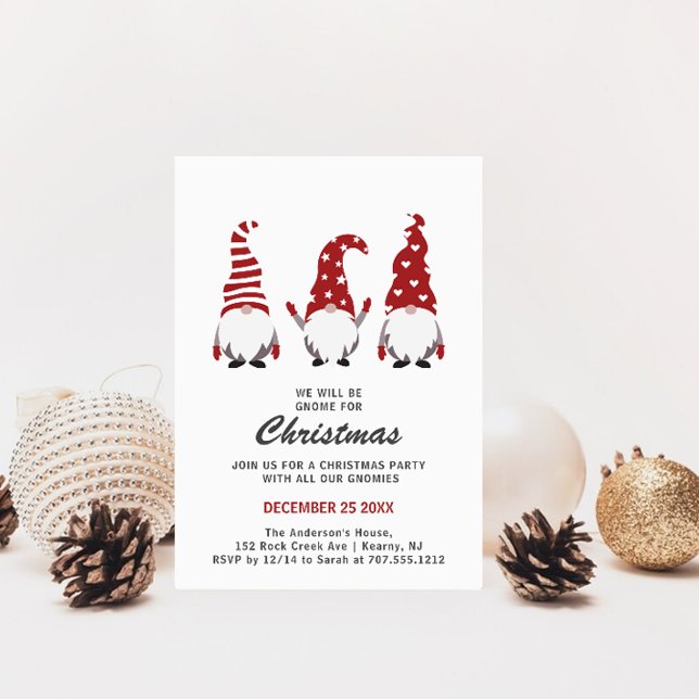 Invitation Fête de Noël des Trois Gnomes (Créateur téléchargé)