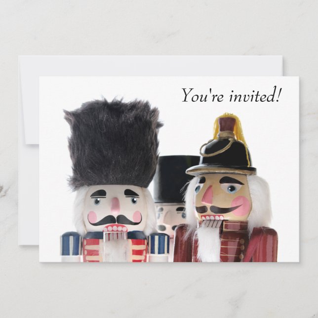 Invitation Fête de Noël des trois noix de cou (Devant)