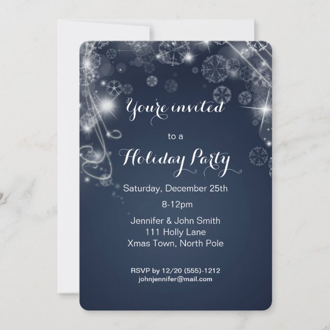 Invitation Fête de Noël des Wonderland Winter (Devant)