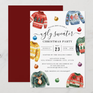 Invitation Fête de Noël Doudou moche