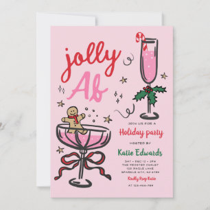 Invitation Fête de Noël drôle et joyeuse Cocktail Party Fête 