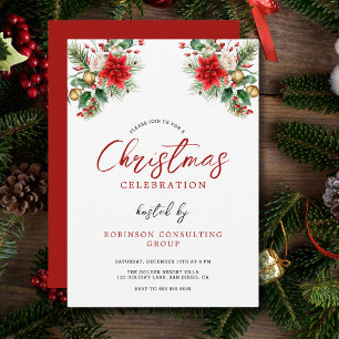 Invitation Fête de Noël du bureau de l'entreprise